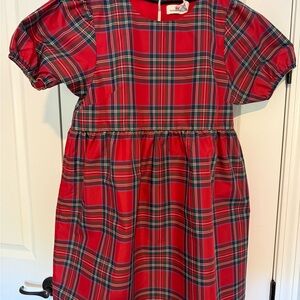 Vineyard Vines Red Plaid Kids Dress
